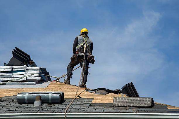 Professional Roofing technician working in Hallsville, MO